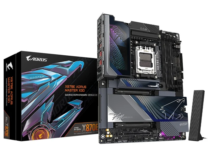 Gigabyte X870E Aorus Master X3D AM5 ATX Motherboard (X870E AORUS MASTER X3D)