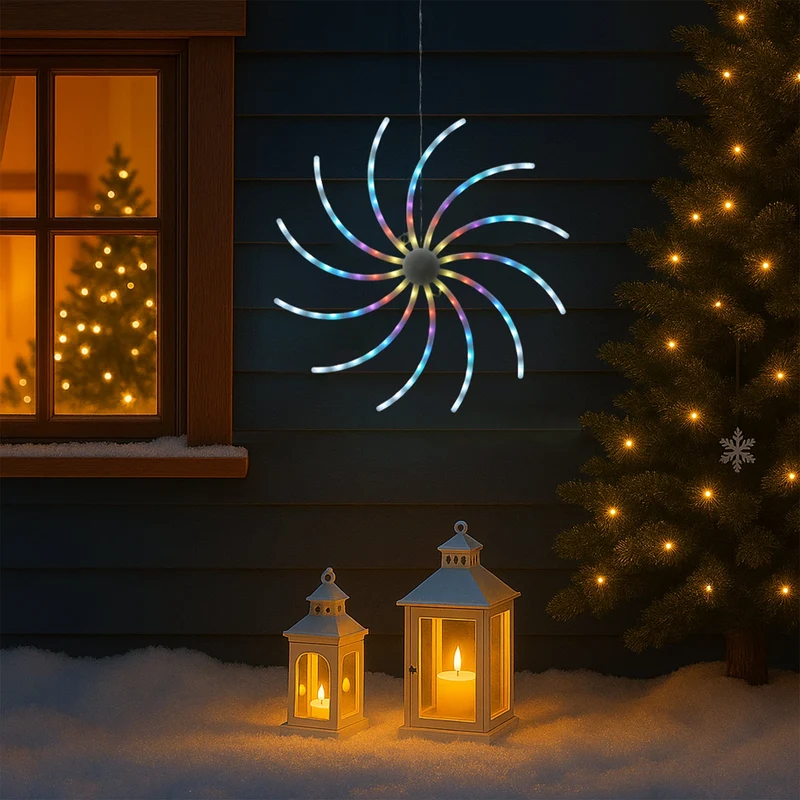 Lexi Lighting 58CM RGB Outdoor Spinner