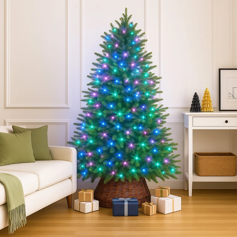 Lexi Lighting 400 RGB connectable Colour Changing String light - Dark Green