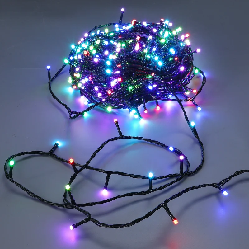 Lexi Lighting 400 RGB connectable Colour Changing String light - Dark Green