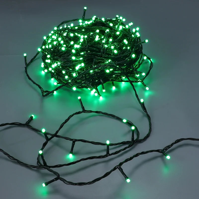 Lexi Lighting 400 RGB connectable Colour Changing String light - Dark Green