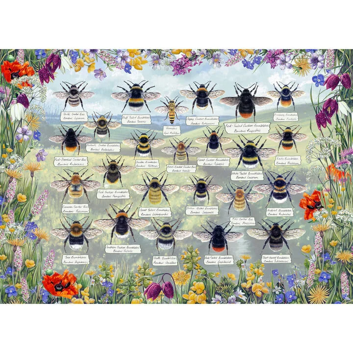Gibsons 1000pc Brilliant Bees Puzzle