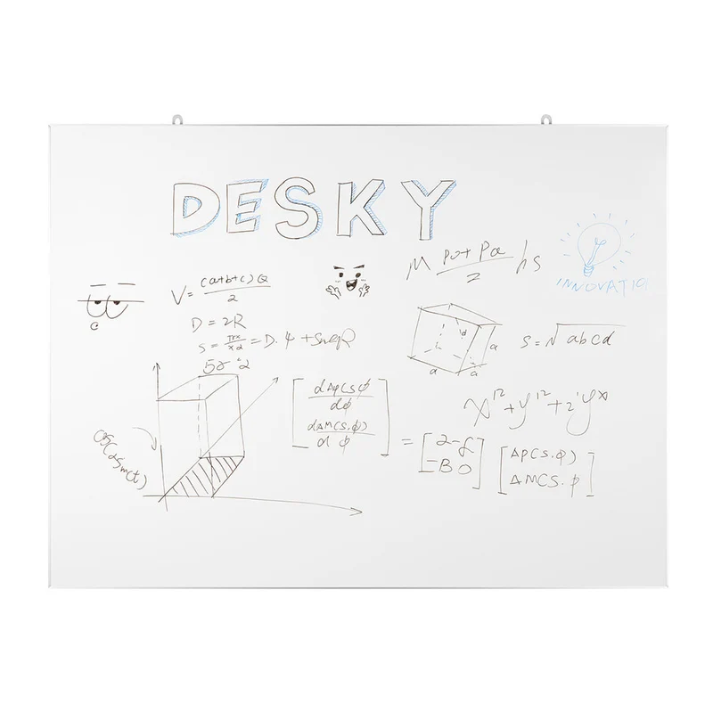 Desky Slimline Whiteboard 120 x 90cm