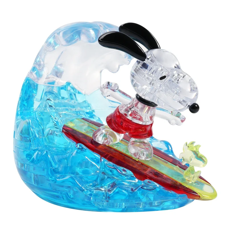 3D Snoopy Surfing Crystal Puzzle