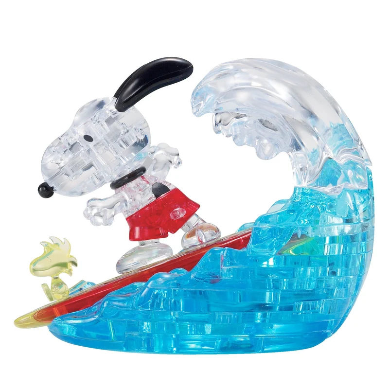 3D Snoopy Surfing Crystal Puzzle