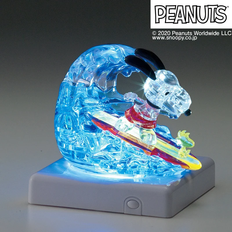 3D Snoopy Surfing Crystal Puzzle
