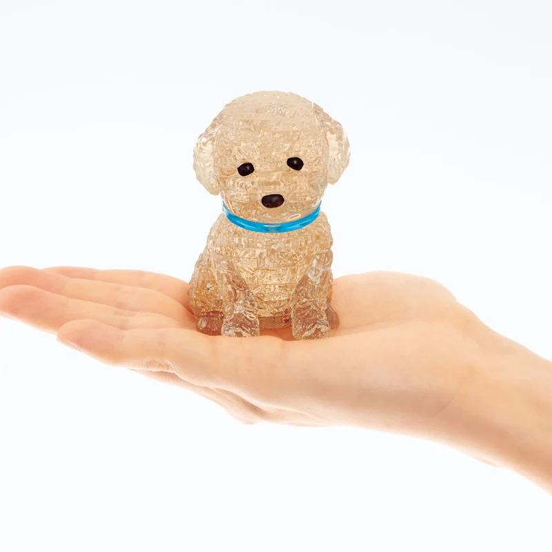 Bepuzzled 3D Toy Poodle Apricot Crystal Puzzle