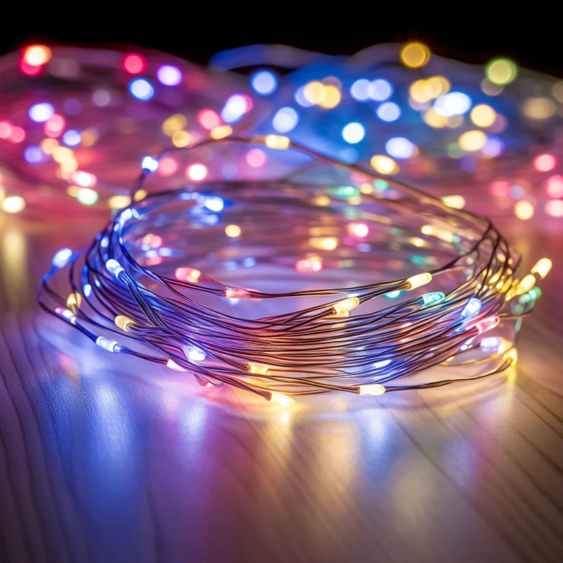 Lexi Lighting Battery Operated 40 Micro LED String Lights with Timer - Multicolour