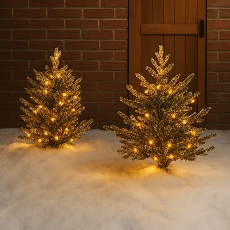 Lexi Lighting 520 LED Connectable Fairy Light Chain Clear Cable - Amber