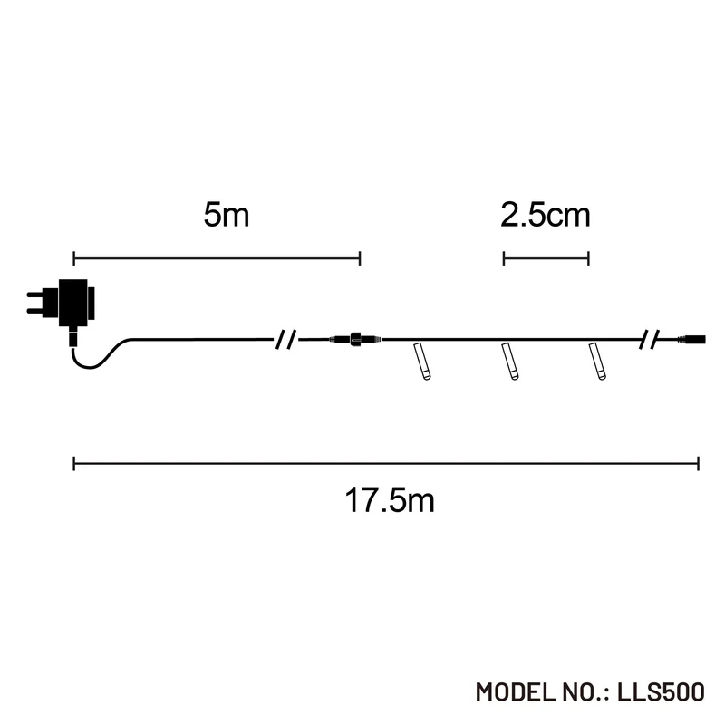 Lexi Lighting 500 LED Connectable Premier Tree Light - Multicolour