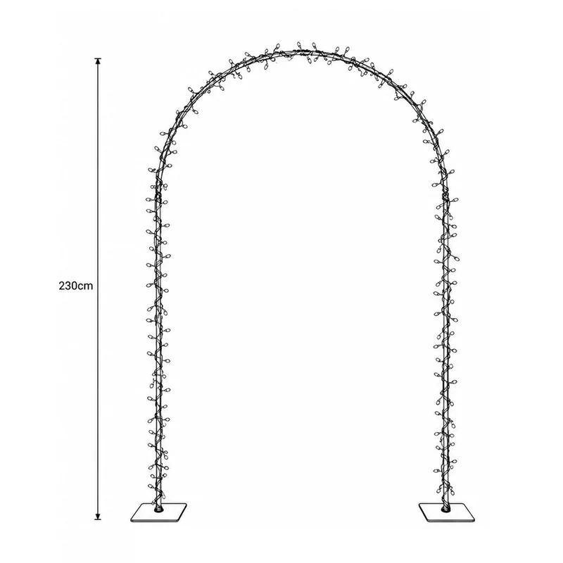Lexi Lighting 2.3m Lit Garden Archway