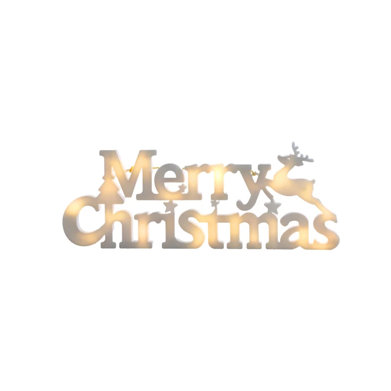 Lexi Lighting Battery Operated Merry Christmas Sign - Warm White
