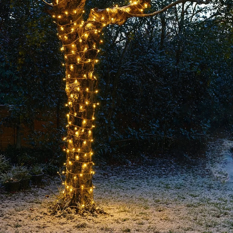 Lexi Lighting 240 LED Fairy Light Chain Clear Cable - Warm White