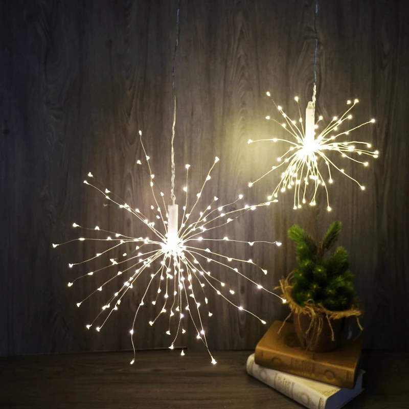 Lexi Lighting Dual Power Firework Hanging Light - 200 LED