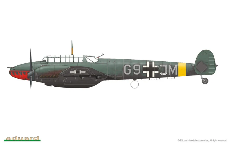 1/72 Bf 110E Model Kit