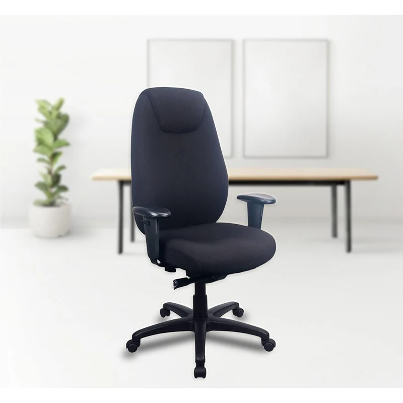 TEMPUR TP6400 Ergonomic Fabric Swivel Office Chair (Black)