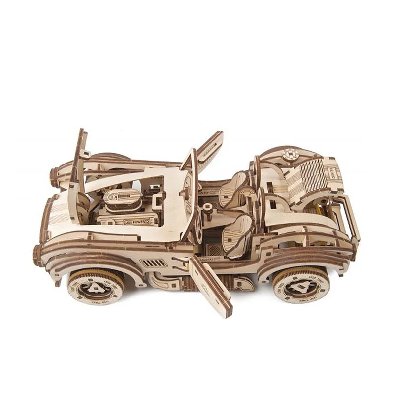 Ugears Drift Cobra Racing Car Wooden Kit 3D Puzzle DIY Toy Model