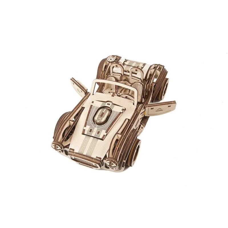 Ugears Drift Cobra Racing Car Wooden Kit 3D Puzzle DIY Toy Model