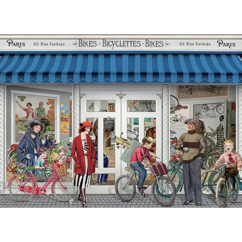 Holdson 1000pc Victorian Day Out Bikes Puzzle