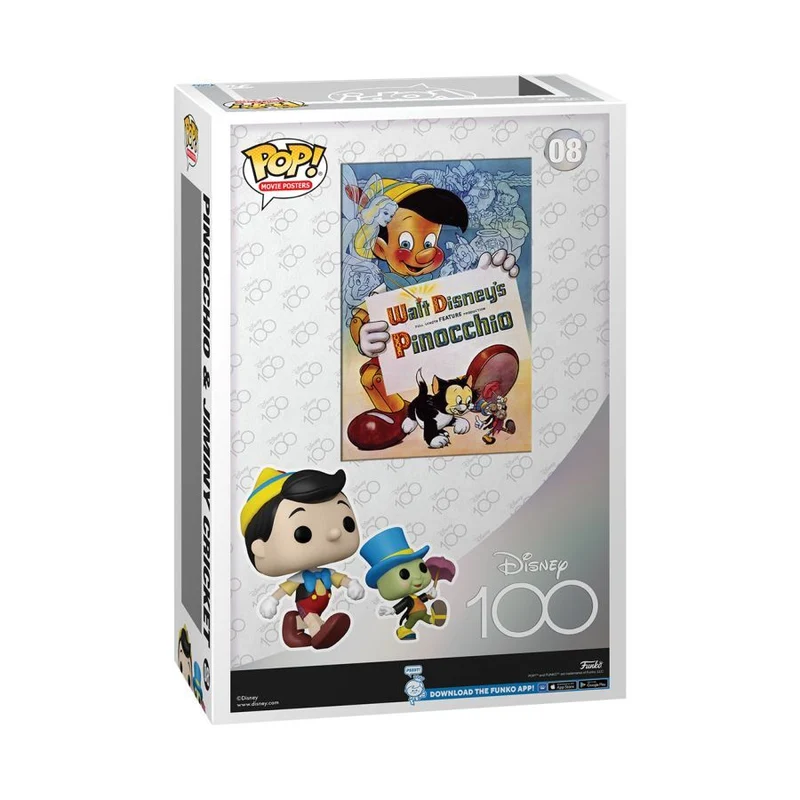 Funko Pop! Vinyl D100 Special Edition - Disney 1940 Pinocchio & Jiminy Cricket Pop Poster