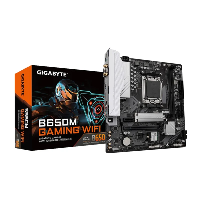 Gigabyte B650M GAMING WIFI, AMD AM5, 2 x DDR5 up to 128 GB, 1 x HDMI, 1 x PCI E -