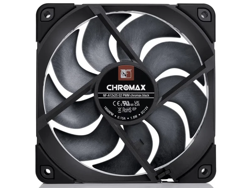 Noctua NF-A12x25 G2 PWM chromax.black 120mm 1800 RPM SSO2 Case Fan