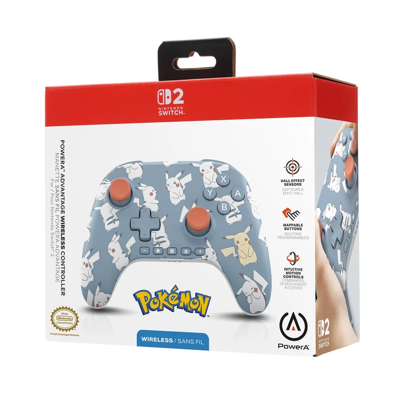 PowerA Advantage Wireless Controller for Nintendo Switch 2 (Pokémon: Pikachu Moments)