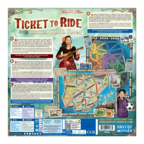 Days Of Wonder Ticket to Ride Map Collection Volume 8 Iberia & South Korea