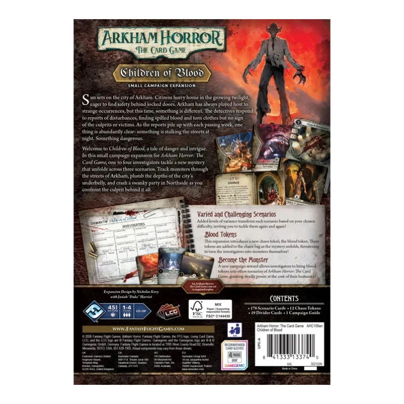 Fantasy Flight Games Arkham Horror LCG Children of Blood Small Campaign