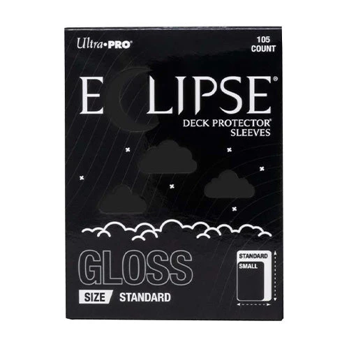 ULTRA PRO ECLIPSE Gloss Standard Sleeves 105ct (Jet Black)