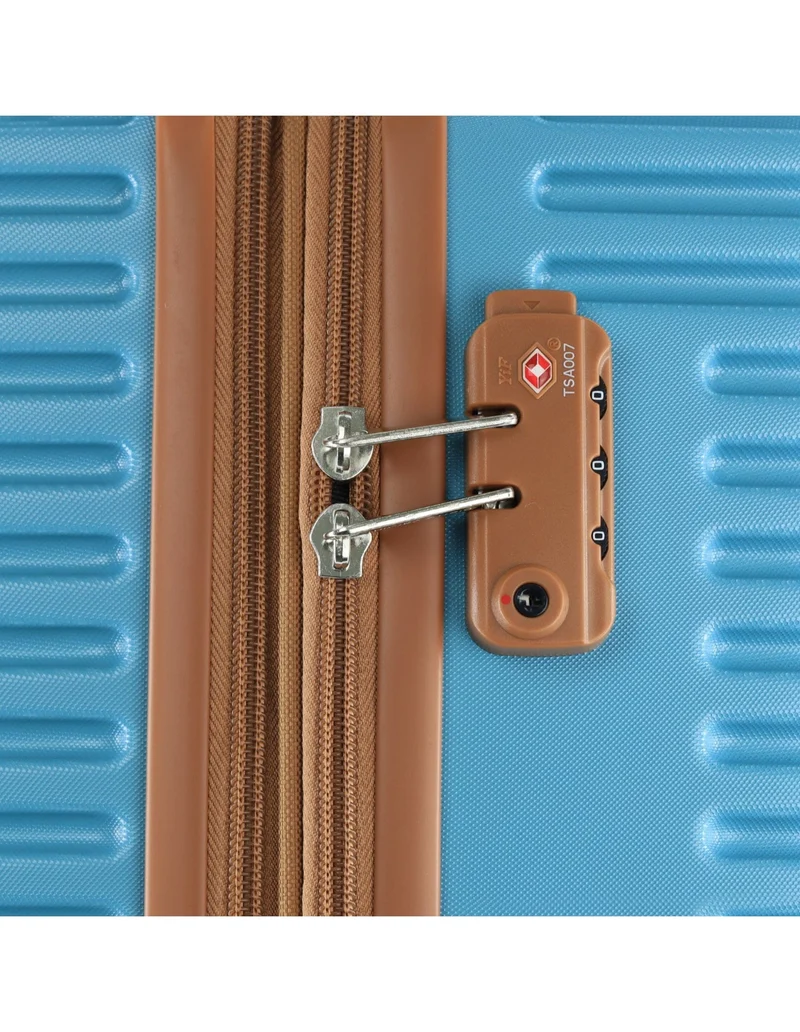 Pierre Cardin Large Hard-Shell Suitcase & Mini Beauty Case Set w/ Tag Blue