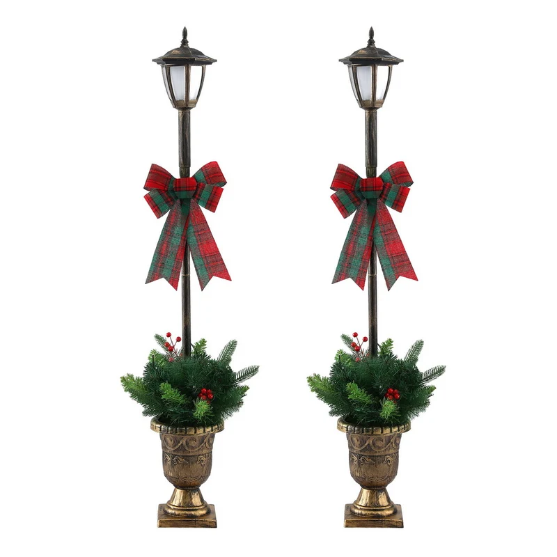 Jingle Jollys Christmas Lights 125cm Lamp Post 50 LED Fairy Light Decorations