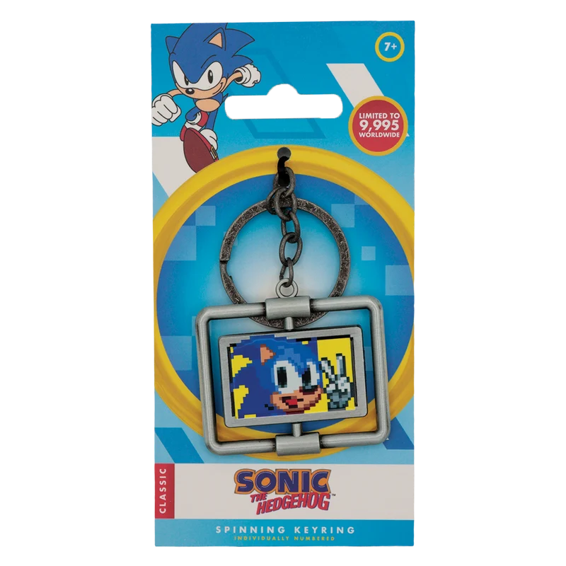 Sonic The Hedgehog - Spinning Keyring - Limited Edition