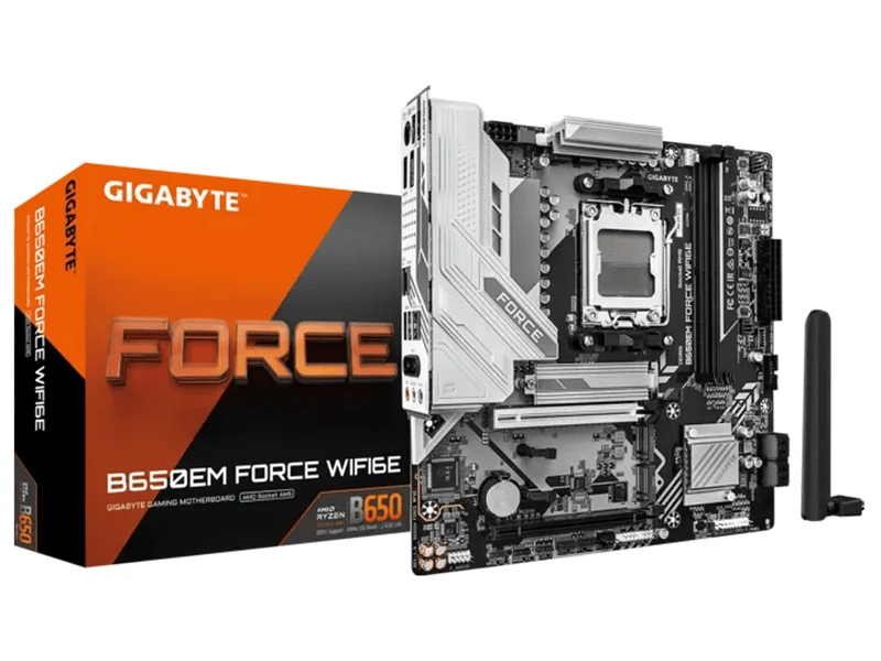 Gigabyte B650EM FORCE WIFI6E AM5 mATX Motherboard (B650EM FORCE WIFI6E)