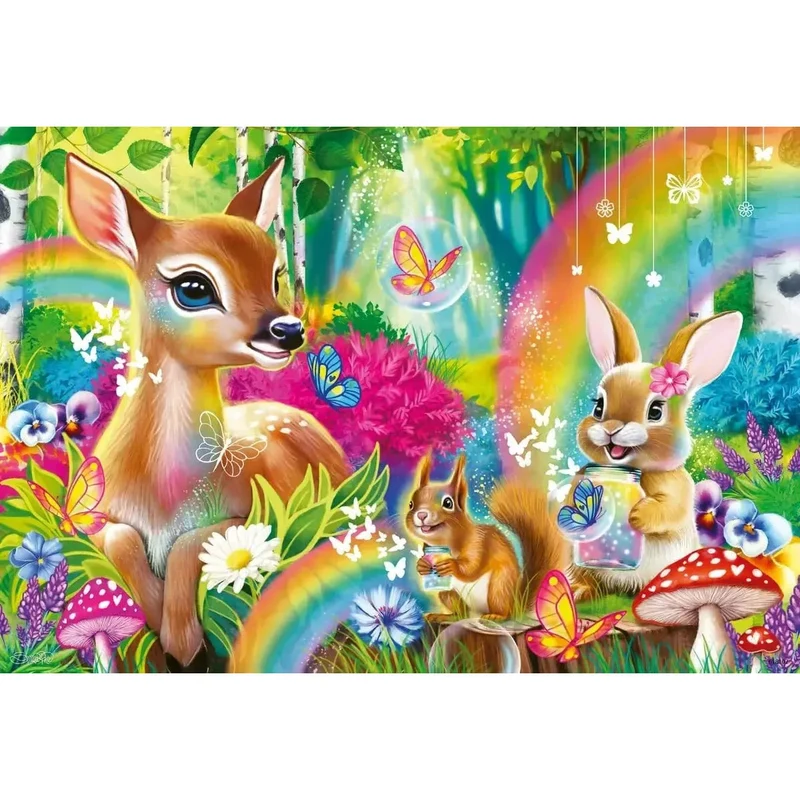 Ravensburger 2x24-Pieces Loving Woodland Friends Puzzle
