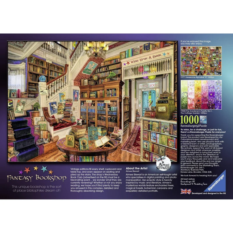 Ravensburger 1000pc The Fantasy Bookshop Puzzle