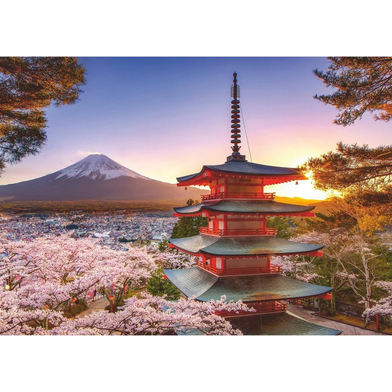 Ravensburger 1000pc Mount Fuji Cherry Blossom View Puzzle