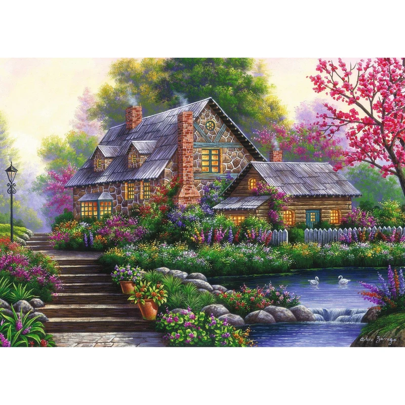Ravensburger 1000pc Romantic Cottage Puzzle