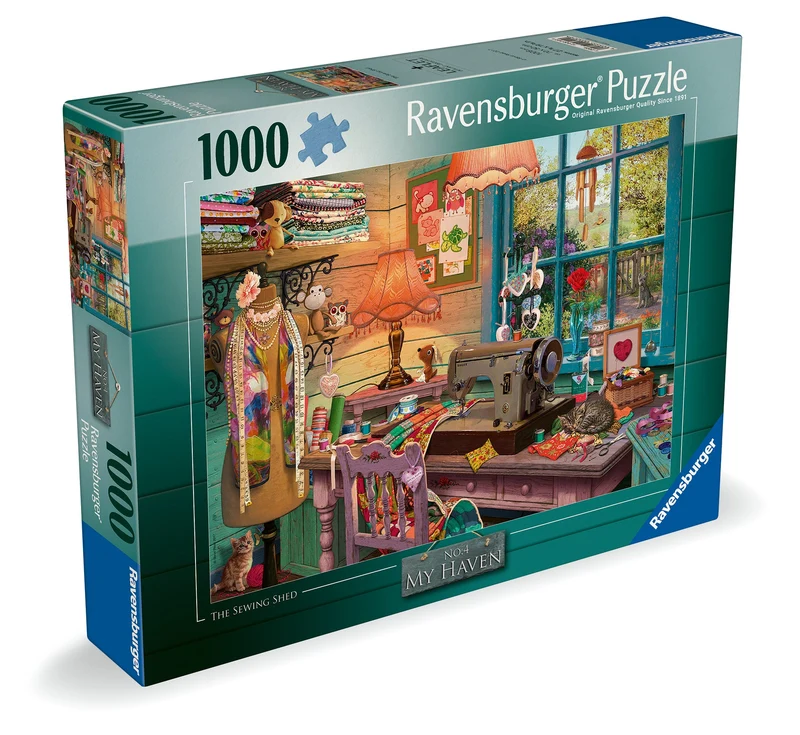 Ravensburger 1000pc My Haven No 2 the Sewing Shed Puzzle