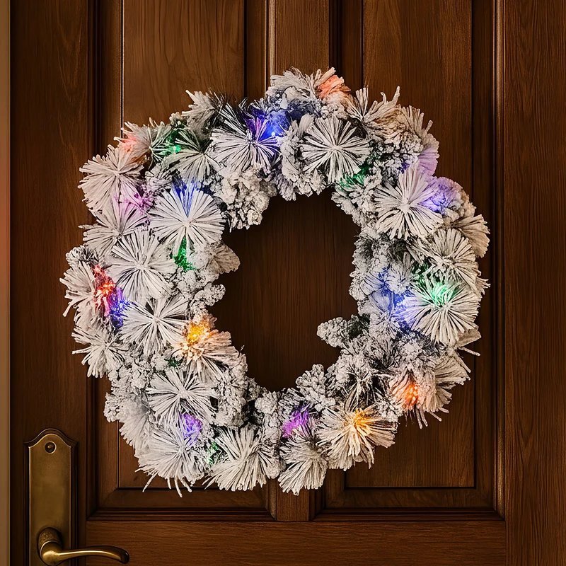 Christabelle 61cm Christmas Wreath with LED Lights