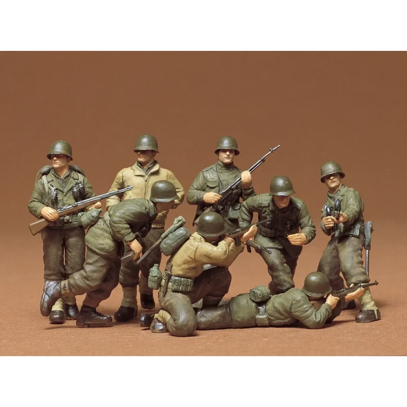 Tamiya 1/35 U.S. Infantry European Theater Set Scaled Plastic Model Kit
