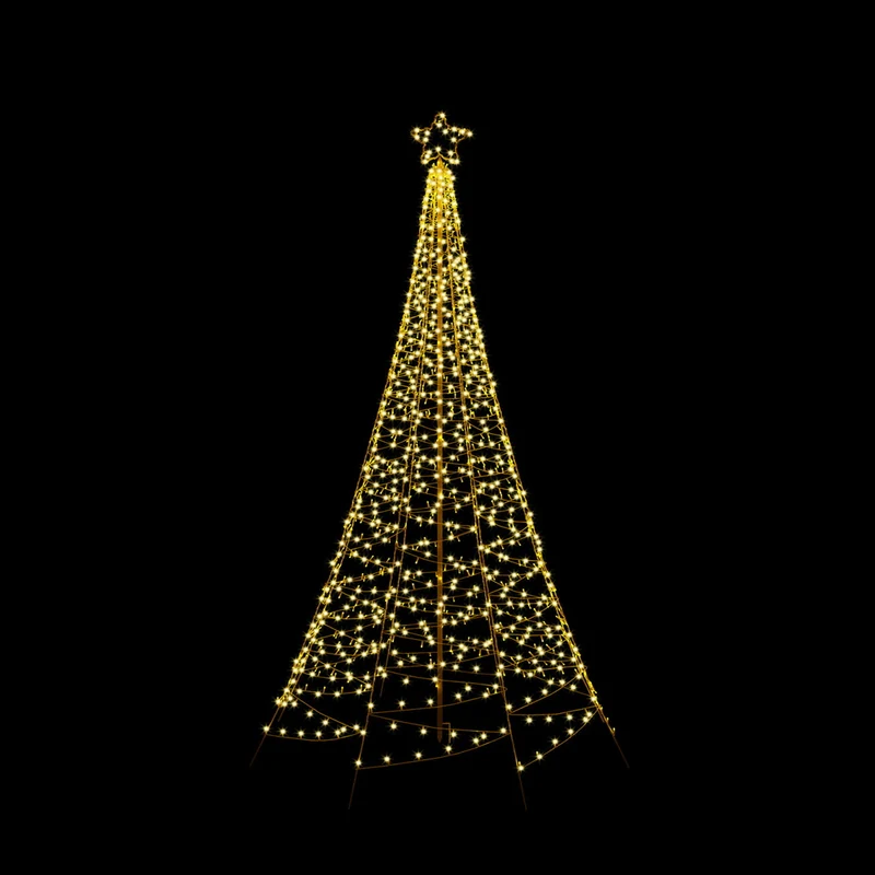 Jingle Jollys Solar Christmas Tree 2.1m 320 LED Net Lights Xmas Trees Decoration
