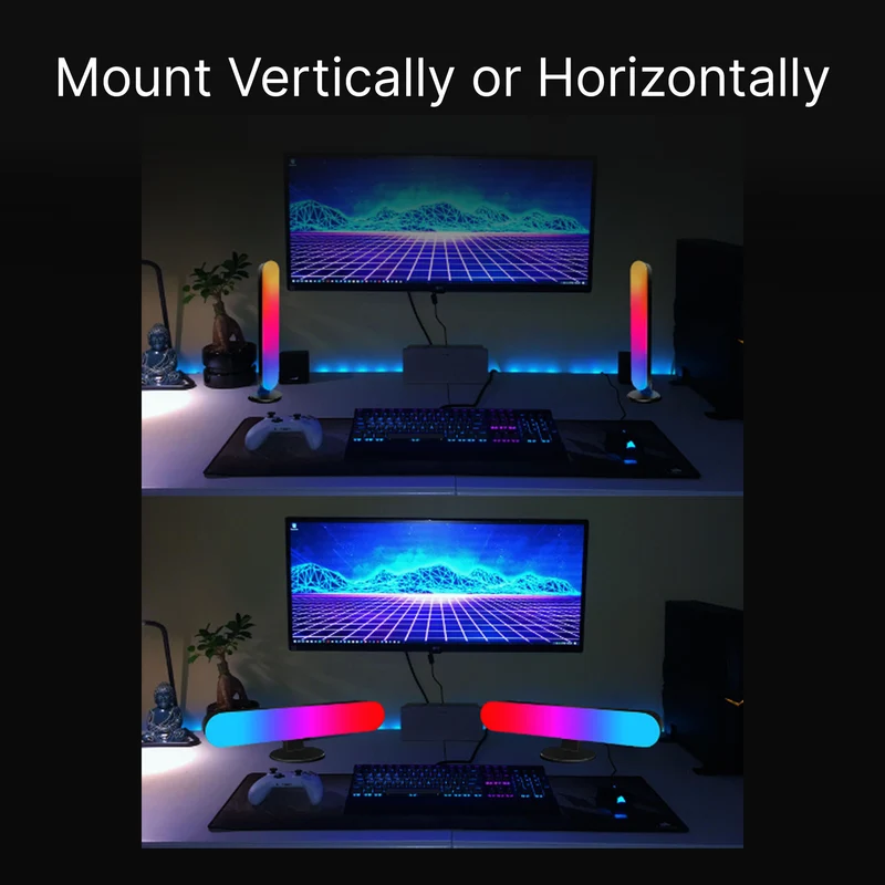 Laser Gaming RGB LED Desk Light (2 Pack)