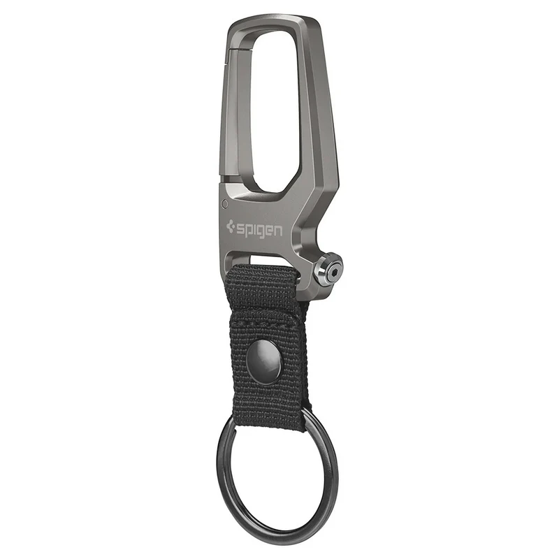 Spigen Universal Lifestyle and Travel Carabiner with Keyring Lifestyle and Travel - Gunmetal