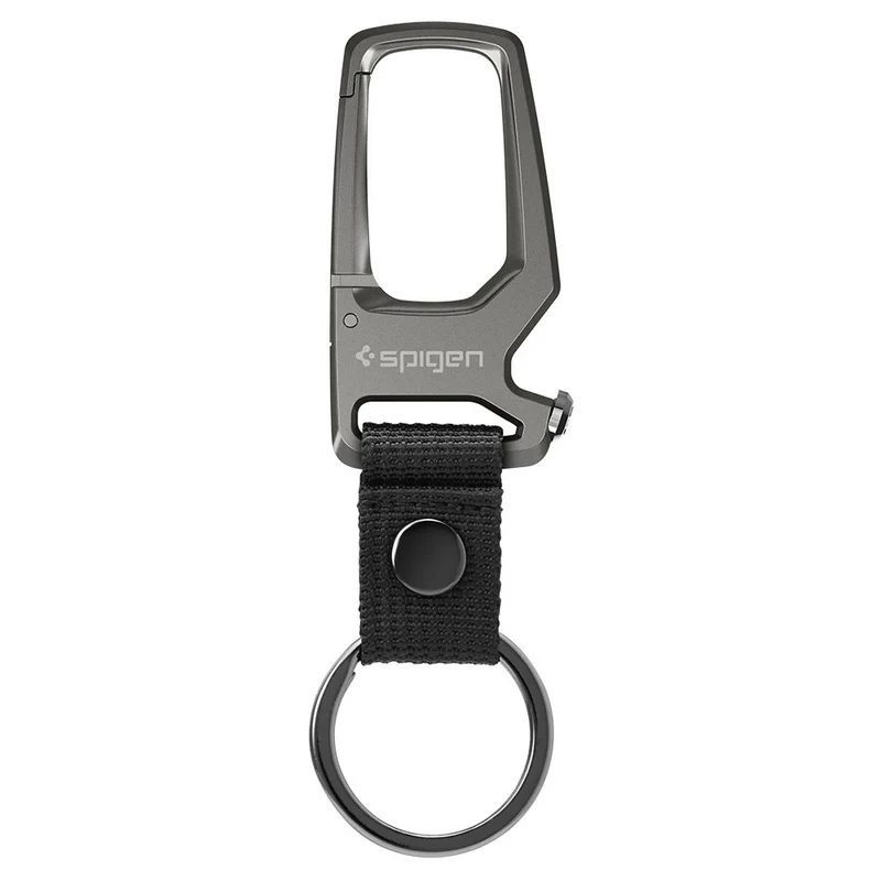 Spigen Universal Lifestyle and Travel Carabiner with Keyring Lifestyle and Travel - Gunmetal