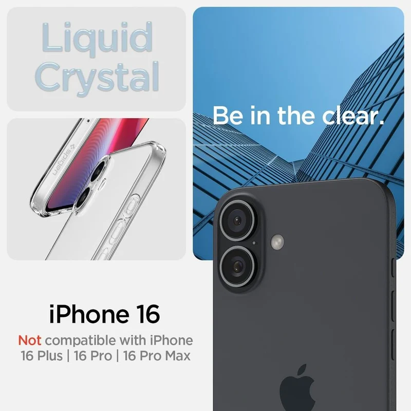 Spigen Apple iPhone 16 Liquid Crystal Case - Clear
