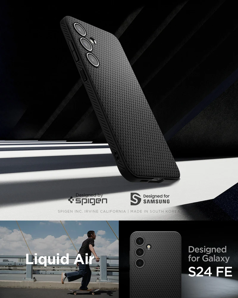 Spigen Samsung Galaxy S24 FE Liquid Air Case - Black