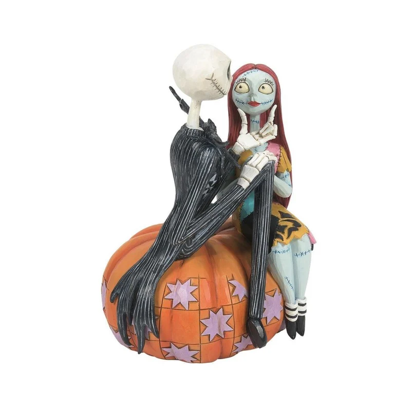 Jim Shore Disney Traditions - Jack and Sally on Pumpkin