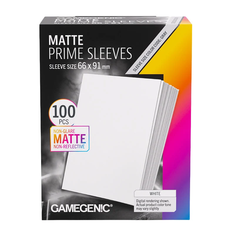 Gamegenic Matte Prime 100ct White Sleeves
