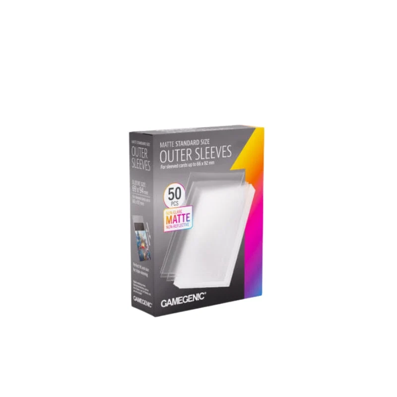 Gamegenic Outer Sleeves Prime Matte Standard Size (50 Sleeves Per Pack)